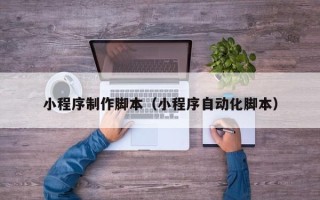 广西小程序制作脚本（小程序自动化脚本）